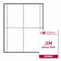 Classic Specialty Size Paper Name Badge Insert - 1 Color (3 5/8"x5 1/2")
